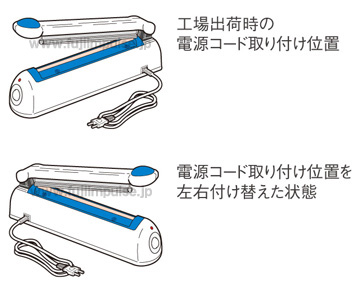 電源コード取付状況